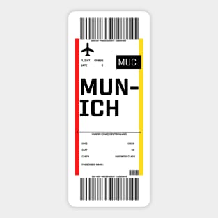 Boarding pass for Munich Sticker